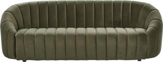 3-Sitzer Sofa Samtstoff dunkelgrün MALUNG