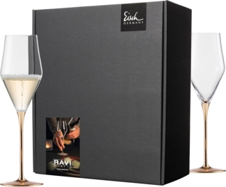 Eisch Ravi Gold Champagnerglas 260 ml 2er Set