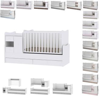 Lorelli '3-in-1 Mini Max' Babybett umbaubar, weiß