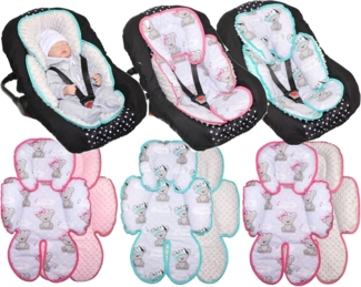 Primawela Sitzverkleinerer Sitzverkleinerer MINKY Einlage Baby Kind für Auto Babyschale Einsatz