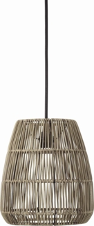 PR Home 6028-2503 Saigon Outdoor Pendelleuchte Polyrattan grau 28cm