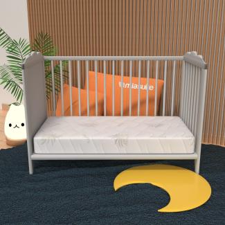 Matratze für Wiege 50 x 130 x 12 cm - Medizinprodukt, Abziehbar, Aloe Vera | Lupin Baby
