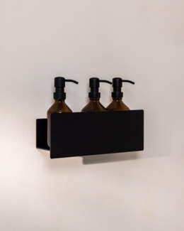 Metallbude Duschablage SHEA aus Aluminium, ohne Bohren, Badorganizer, Duschzubehör, Duschregal