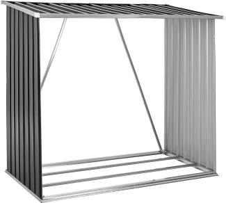 Brennholzunterstand Brennholz Holz Regal Kaminholz Lager Unterstand Anthrazit