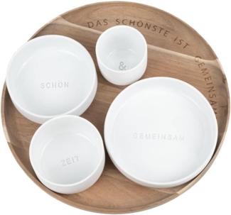 Räder Tablett Design Schalen Set Das Schönste ist Gemeinsame Zeit (5-teilig)