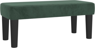 vidaXL Sitzbank Dunkelgrün 70x30x30 cm Samt 346641