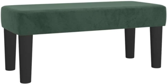 vidaXL Sitzbank Dunkelgrün 70x30x30 cm Samt 346641
