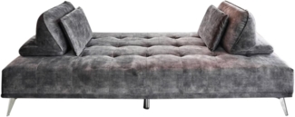 KAWOLA Schlafsofa WIOLO, Sofa Daybed Stoff mit o. ohne Hocker versch. Farben