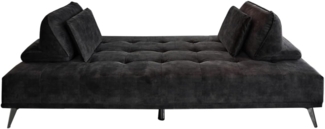 KAWOLA Schlafsofa WIOLO, Sofa Daybed Stoff mit o. ohne Hocker versch. Farben