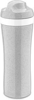 Koziol Oase Trinkflasche, Trink Flasche, Outdoorflasche, Getränkflasche, Wasserflasche, Kunststoff, Organic Grey, 425 ml, 3708670