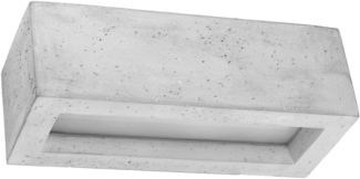 SOLLUX SL. 0992 Wandleuchte VEGA 30 beton L: 120, B: 300, H: 100, E27/60W, dimmbar