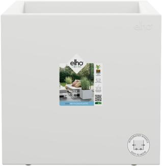 elho Vivo Next Quadrat 30 - Übertopf für Innen & Außen - Pflanzentopf groß Draußen - Ø 29. 5 x H 29. 5 cm - Weiß/Weiss