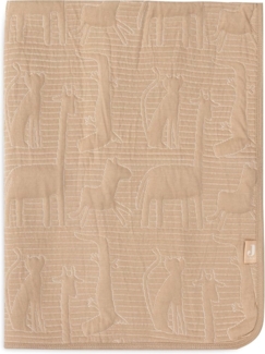 Jollein Babydecke Jungle Jambo, Biscuit/Oatmeal - 100x150cm - 100% Baumwolle, Innenseite 100% Polyester - Fürs Kinderbett - 2.0 TOG