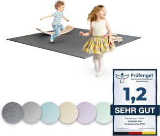 Ehrenkind® Krabbelmatte PRO | Extra dick und soft | Made in Germany | Oeko-Tex 100 | Größe 180x120 cm GRAU