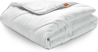 sleepling Winter Bettdecke 155x220 cm, Winterdecke Warm, Made in EU, Ökotex 100, Waschbar 60 Grad, Winterbettdecke 155x220, 100% feine Mikrofaser, Basic 100