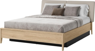 Doppelbett Snugly 160 SU02 (Farbe: Geölte Eiche + Today 03, Größe: 160x200)