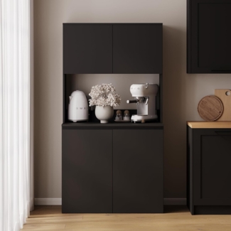 Platan Room Küchenbuffet Küchenschrank Buffetschrank ESTER Sideboard mit Arbeitsplatte 100x50 cm Küchenvitrine Küchenschrank