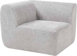 Sofa-Modul Hurvas Eckelement Bouclé Grau [en. casa]