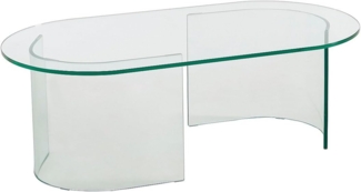 Vente-unique - Couchtisch - gebogenes Sicherheitsglas - Transparent - NIZWA