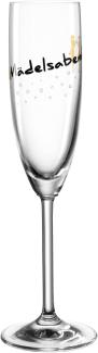 Leonardo Sektglas Presente Mädelsabend, Sekt Glas, Champagnerglas, Champagner, Kristallglas, 200 ml, 044517