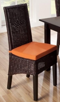 Rattanstuhl im 2er Set "Dieter" braun