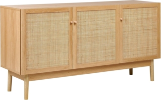 Sideboard mit 3 Türen NIVO 70 cm Heller Holzfarbton