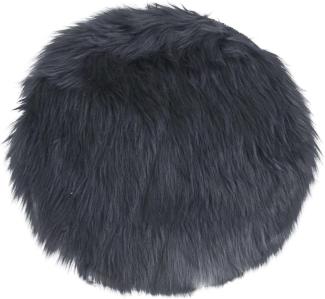 House Nordic Künstliches Lammfell in Grau, Ø35 cm