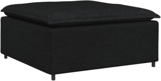 vidaXL Modulares Sofa-Fußhocker-Modul Schwarz 100 x 100 x 48 cm 4104479