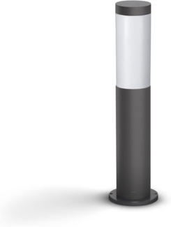 Philips Outdoor LED Sockelleuchte Utrecht, für den Außenbereich, Anthrazit, 60W, IP44 Schutzklasse, austauschbares Leuchtmittel