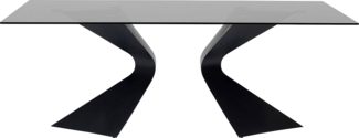 Tisch Gloria , Schwarz , 200 x 75 x 100 cm