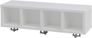 Möbelpartner Regal 146962 Denver, lichtgrau, 60 x 16 x 17,5 cm (B/H/T)