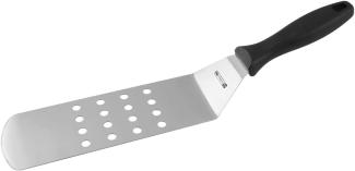 FMprofessional Bratenwender CHEF, Pfannenwender mit Funktionsteil aus Edelstahl, Küchenhelfer zum Kochen (Farbe: Silber-Schwarz), Menge: 1 Stück