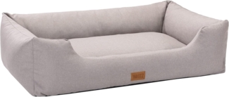 MSS e.K. Hundekorb Hundebett "Sofa", Velour, abnehmbarer Bezug