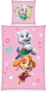 PAW PATROL Bettwäsche Paw Patrol, Renforcé, 2 teilig, Glow in the Dark