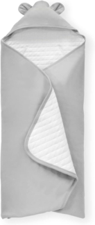 Hauck Baby Einschlagdecke Snuggle N Dream / Baumwolle / Universal für Babyschale, Autositz, Kinderwagen, Buggy, Babybett, Wippen / für 3 -und 5- Punkt-Gurtsysteme / 40 ° Maschinenwäsche / Grau