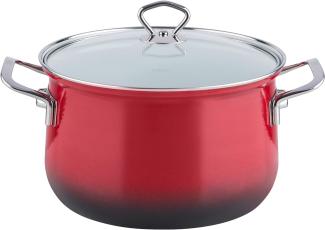 Riess Nouvelle Fleischtopf mit Glasdeckel Ø24 cm 6 Liter in Brombeer