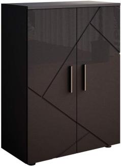 Vicco 'Irma' Midischrank, Holz, 81 x 30 x 60 cm, Schwarz