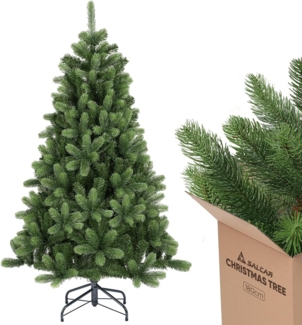 SALCAR 180cm Künstlicher Tannenbaum mit PE-Rundspitzen & PVC-Zweigen – Natürliches Grün – Weihnachtsdeko Baum für Zuhause oder Büro