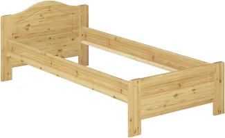 Kieferbett natur Einzelbett Bettrahmen Futonbett 90x200 Massivholzbett ohne Rollrost 60.37-09 oR