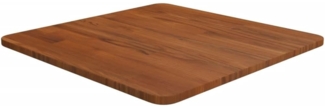 vidaXL Tischplatte Quadratisch Dunkelbraun 50x50x1,5cm Eiche Behandelt 343015