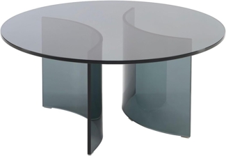 Vente-unique - Couchtisch - Sicherheitsglas - Anthrazit - OKLAMA