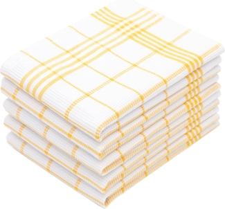ZOLLNER Geschirrtuch, (Spar-Set, 5-tlg), 50x70 cm, 100% Baumwolle, von Hotelwäschespezialisten