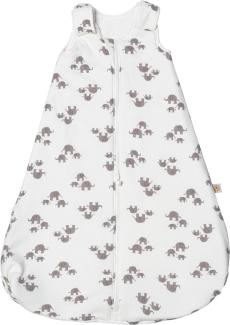 Ergobaby Baby-Schlafsack Winter Neugeborene 56-62 Baumwolle, Winterschlafsack Baby 0-6 Monate TOG 2.5, Elephant