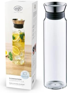 Alfi 2417020100 Karaffe Flowmotion, Borosilikat-Glas Einwandig 1 L