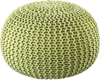 Amagohome Gartenlounge-Hocker Pouf Outdoor ø 55 o. 45cm Bodenkissen Sitzpouf Hocker wetterfest pfleg