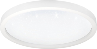 Eglo 900409 Deckenleuchte MONTEMORELOS-Z Kunststoff m. Kristalleffekt weiss LED 34,5W 2700-6500K H:7cm Ø57cm dimmbar mit Connect-Z Funktion