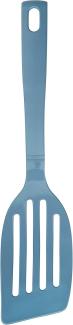 ZENKER 27180 Fackelmann Schlitzwender Candy, Küchenhelfer aus Kunststoff, Pfannenwender für beschichtete Töpfe und Pfannen (Farbe: Eisblau), Menge: 1 Stück