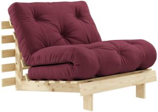 Karup Design Roots Futonsessel Gestell Natur Matratze Bordeaux