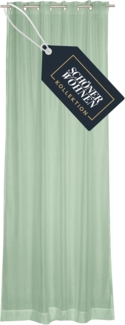 SCHÖNER WOHNEN-Kollektion Vorhang SOLID Transparenter Ösenvorhang (1 St), Öse, Polyester, 140 x 250 cm in Grün