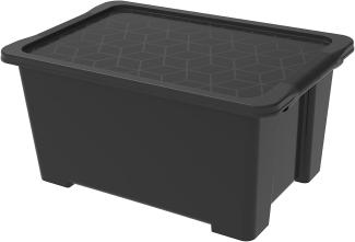 Rotho Aufbewahrungsbox EVO Easy inkl. Deckel 44 L BLACK COLLECTION